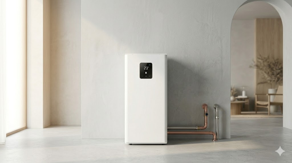 Напольный газовый котёл Navien GA GST для больших домов в Узбекистане