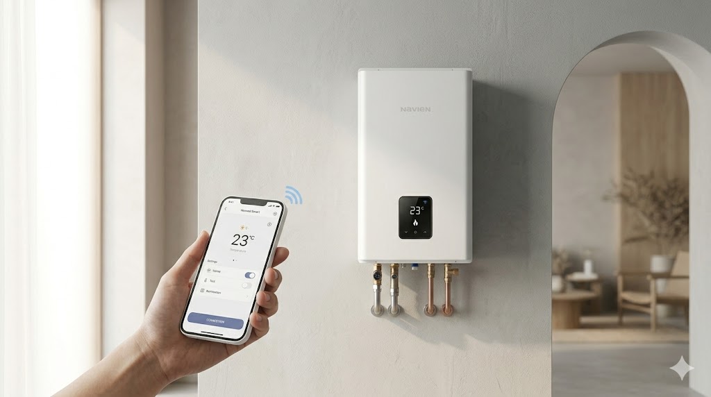 Управление котлом Navien через Wi-Fi пульт NR-40D со смартфона
